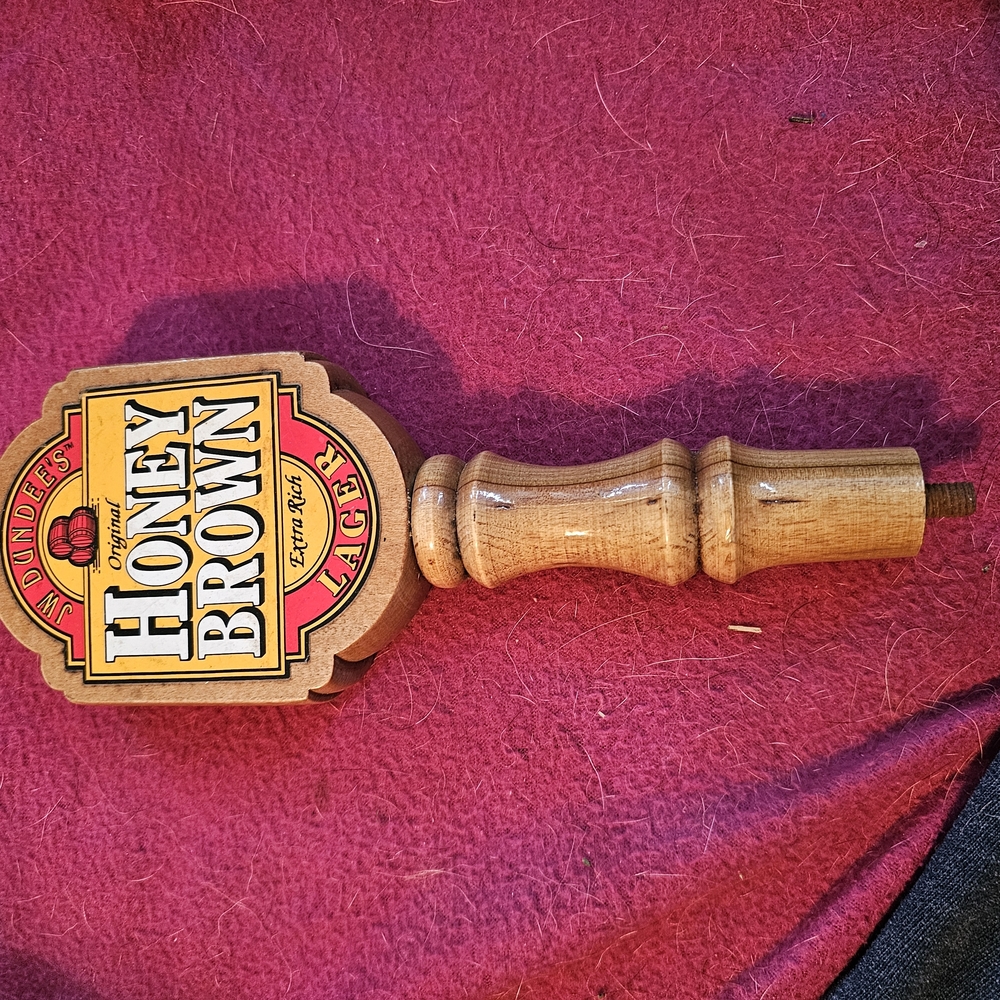 Honey Brown Lager Tap Handle